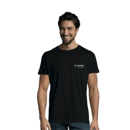 Black tee-shirt for men Cambox®