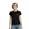 Black tee-shirt for women Cambox®.