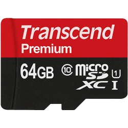 carte mémoire micro-sd transcend premium 64 GB