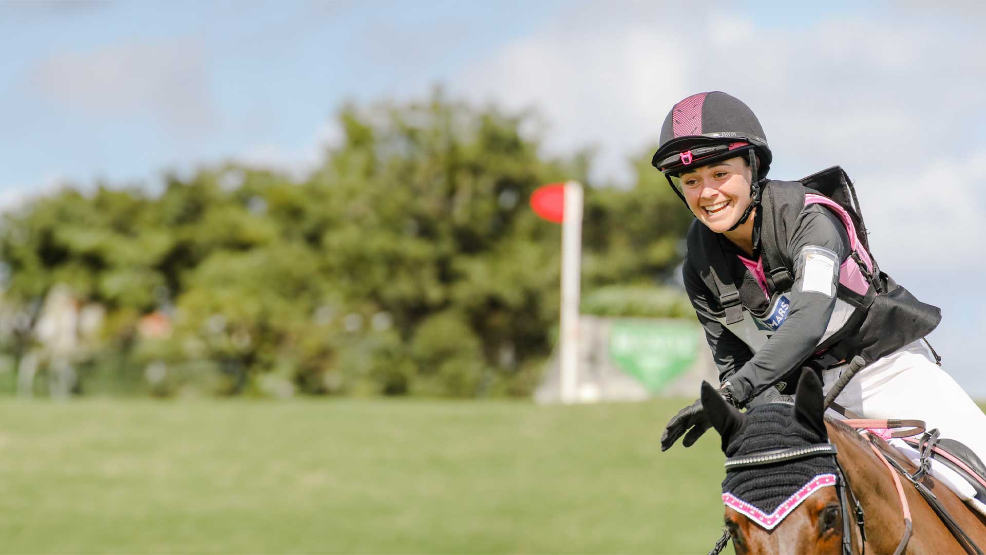 Horse riding helmet on-board camera